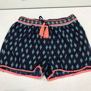 japna kids navy blue wavy shorts